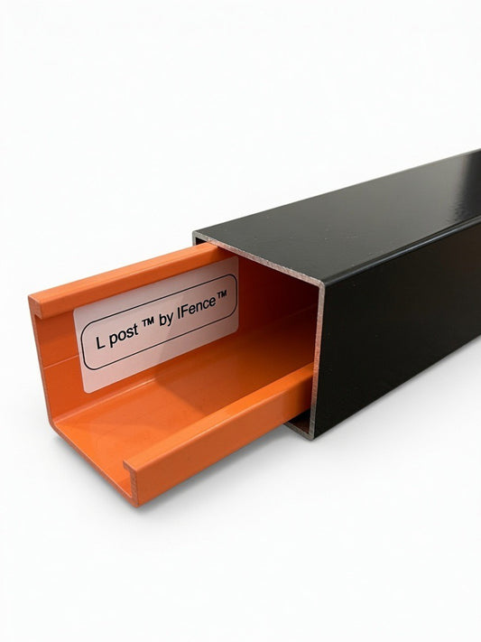 2.5" L-Post for our patented I-Fence no dig aluminum fence installation (Corners only)