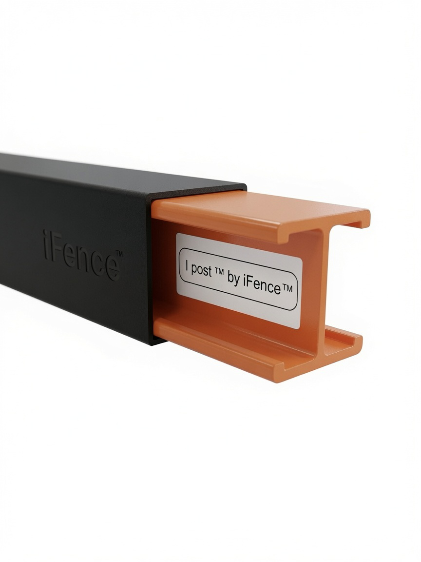 2.5"  i-Post™ for our patented I-Fence no dig aluminum fence installation (End, Line, Gate)